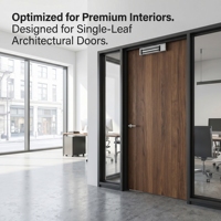 Serrure de porte magnétique électrique OEM 12V 180kg |   Serrure magnétique architecturale à feuille unique avec NO/NC/COM pour contrôle d'accès intelligent