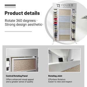 Hot bán kết hợp 360 độ lật phổ biến dọc nhân tạo thạch anh đá sàn đá cẩm thạch Loại hiển thị đứng - Product Image 4