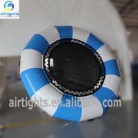 Trampolín de agua inflable, cuerda elástica, buen precio, hermético