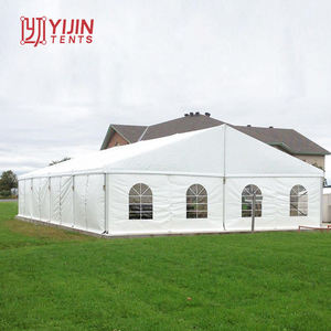Grande tente de réception de mariage en aluminium à prix abordable, avec doublure et décoration, pour 800 personnes - Product Image 4