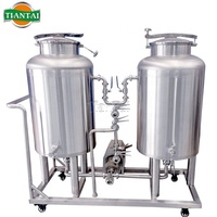 TIANTAI 200L professionnel rouge cuivre électrique chauffé combiné 3 navires brasserie petit équipement de brassage de bière pour kit de brassage à domicile