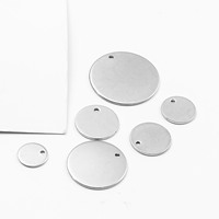 Pendentif Cœur Personnalisé en Acier Inoxydable pour Enfants, Bijoux Plaqué Or 18K, Accessoires de Fabrication DIY pour Bracelets et Colliers de Fête