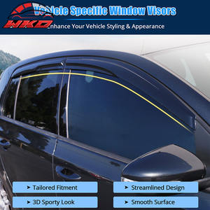 Pour VW Golf MK6 GTI 10-14, déflecteurs d'air en acrylique style Mugen, 4 pièces - Product Image 3