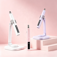 Lampe à ongles LED UV portable BQAN avec support détachable, design œil de chat, stylo de modelage floral, lumière de polymérisation pliable pour bureau