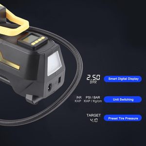 Compresor de Aire Portátil al por Mayor con Pantalla LCD, Monitor de Presión de Neumáticos, Bomba de 150 PSI, Certificado CE, Batería de 2000 mAh para Automóvil - Product Image 6