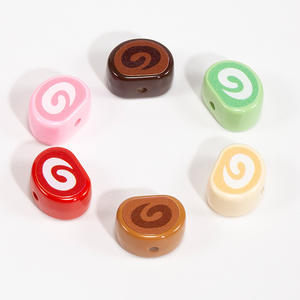 Cuisson Gâteau Dessert Rouleau <span class=keywords><strong>Suisse</strong></span> Perles Alimentaires pour DIY Stylo Porte-clés Sac Charmes - Product Image 4