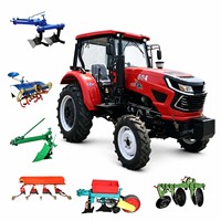 Tracteur agricole compact 4x4 pas cher, 55 CV, 75 CV, 4 roues motrices, avec pompe 2 roues motrices, idéal pour le jardinage et l'agriculture - Prix de vente
