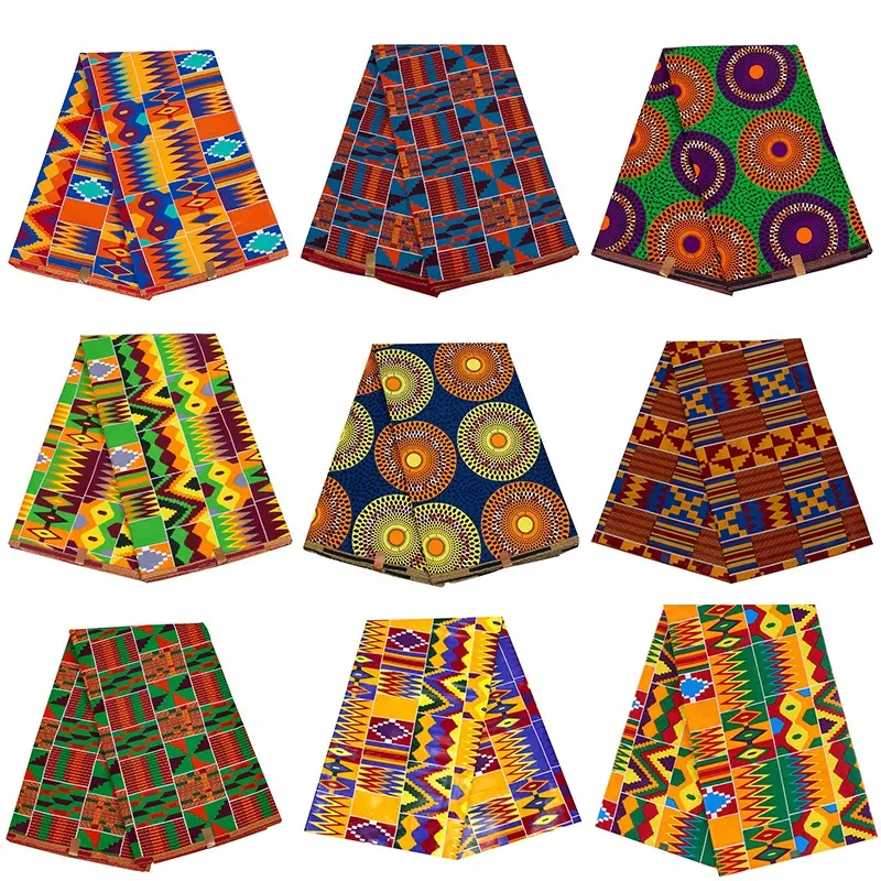 Membeli Banyak Kain Batik Cetak Afrika Katun/Grosir Kain Katun Mesir Kustom/Kain Cetak Katun