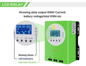 테크파인 MPPT 컨트롤러 12V 24V 36V 48V 배터리 조정기 태양 전지 패널 충전 컨트롤러 40A 60A 80A 100A MPPT - Product Image 4