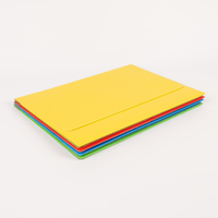 Carpeta de papel A4/FC Carpeta elástica de cartón surtido de colores Carpeta simple de 400GSM de espesor