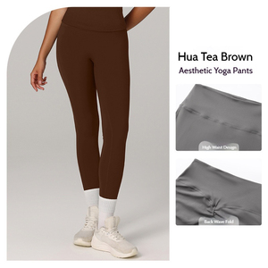 Leggings de Yoga para Mujer al por Mayor, Conjuntos Sólidos de Cintura Alta, de Secado Rápido, Ecológicos, Transpirables, Pantalones Deportivos para Entrenamiento y Fitness - Product Image 5