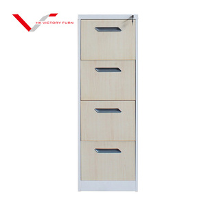 Easy assembled office steel storage lateral file cabinet vertical metal 4 drawer filing cabinet