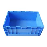 JOIN Blue - Caisse de rangement pliable en plastique, boîte empilable avec poignées, 550x365x210mm, pour légumes et cuisine