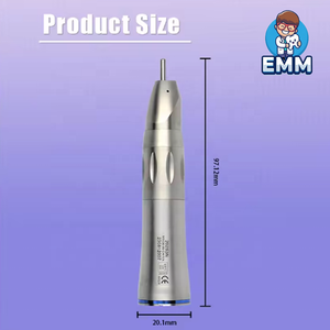 Đầu tay khoan nha khoa tốc độ thấp, khớp nối thẳng, thép không gỉ, bạc đạn gốm, đầu mũi turbine dùng cho micromotor - Product Image 5