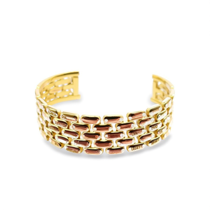 Fashion <b>Bangle</b> 316L Stainless Steel PVD Gold Plating Sustainable Resistant Jewelry <b>for</b> Women <b>Men</b> Bracelet - Product Image 2