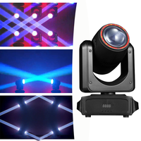 Mini Sharpy Beam, Cabeza Móvil LED de Doble Cabezal de 180W con Control DMX512, Luz de Haz RGBW para Eventos de DJ e Iluminación de Escenarios