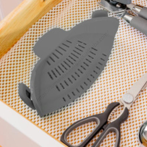 Passoire à pâtes en silicone sans BPA Syh563, pliable et mains libres, pour casseroles, poêles, bols, usage domestique – Vente en gros - Product Image 5