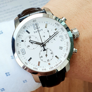 Новые мужские кварцевые часы TISSOTA 2025 года, 41 мм, с сапфировым стеклом, водонепроницаемость 200 м, светящиеся стрелки, стальной браслет с кожаным ремешком - Product Image 1