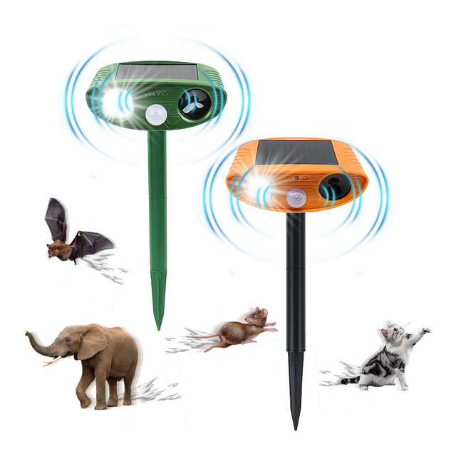 Best Selling Modes Adjustable Waterproof Solar Powered Ultrasonic Animal Control Wild Animal Repellent