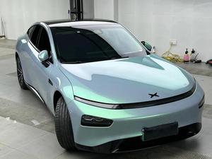 卸売スーパーグロッシーエアチャンネルリムーバブルグルーロールカラーチェンジデュアルトーンドリーミーターコイズグリーン高級車体フィルム - Product Image 2