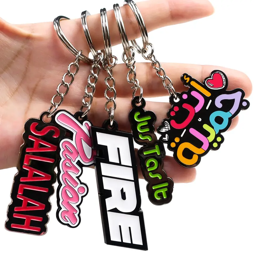 Sang Trọng Dễ Thương Kim Loại Móc Chìa Khóa Chủ Vòng Chìa Khóa Giá Rẻ Nhất Keyring Biểu Tượng Tùy Chỉnh Cá Nhân Mạ Vàng Cứng Mềm Men Keychain