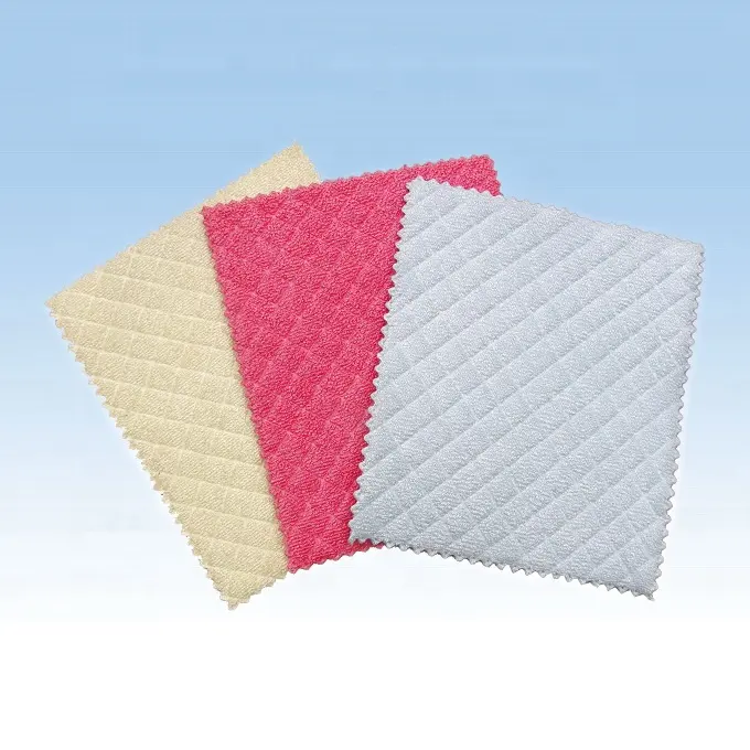 Ultrasonic Pressed Microfiber Cleaning Pad Microfiber Cleaning Cloth