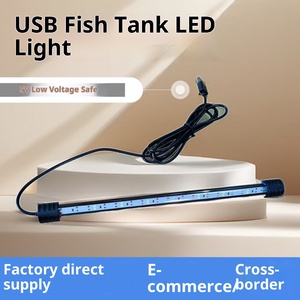 Bể cá dẫn ánh sáng điện áp thấp <span class=keywords><strong>USB</strong></span> chìm ánh sáng kép cống sinh thái thân thiện nhựa Aquarium Enhancer 110V - Product Image 2
