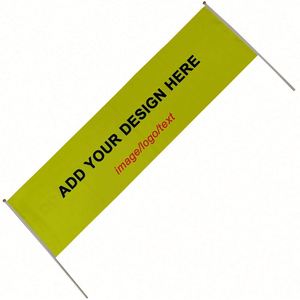 Pancarta Personalizada Ecológica de Poliéster con Impresión Digital para Fiestas de Cumpleaños, Eventos Deportivos al Aire Libre - Product Image 1