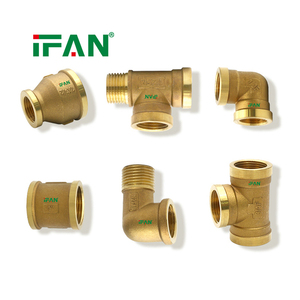 IFAN OEM Raccords de tuyauterie en laiton pour eau, 1/2"-2", coudes, tés, raccords à douille, raccords à filetage - Product Image 5