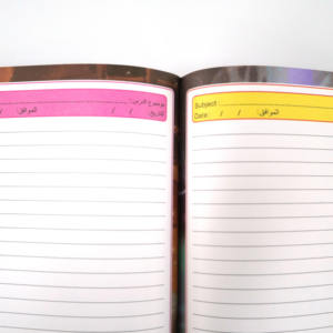 Cuaderno de composición Henry A5 de 60 hojas con laminación dorada y plateada, encuadernado cosido, para estudiantes, para escribir notas, diario, para uso escolar/oficina - Product Image 6