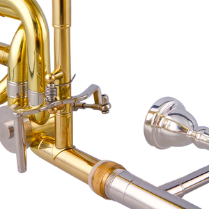 Trombone double ténor professionnel Offre Spéciale avec cloche <span class=keywords><strong>en</strong></span> laiton, ensemble complet avec étui inclus - Product Image 6