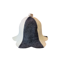 Chapeau de sauna en feutre de laine premium réutilisable, écologique et anti-brûlure, avec logo personnalisé, idéal pour le sauna traditionnel japonais Onsen - Meilleure vente