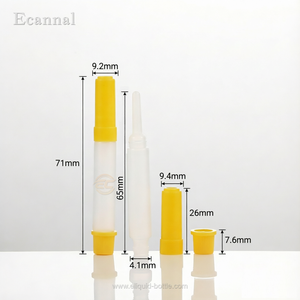 ขวด HDPE ทรงกลมขนาด 1.5 มล. ยี่ห้อ Ecannal แบบบีบได้ พร้อมฝาเกลียวและฝาปิดแบบ Snap Cap สำหรับบรรจุของเหลว เช่น เอสเซนส์ เซรั่ม เจล กาว - Product Image 3