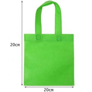 Hot Sale Eco Friendly Promotional Custom Pure Color <b>Shopping</b> Non Woven Bag With Print Logo - Product Image 3