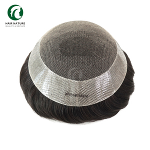 Parrucchino Dura Octagon in pizzo francese per uomo, parrucche traspiranti in capelli umani, sistemi di capelli durevoli per calvizie - Product Image 5