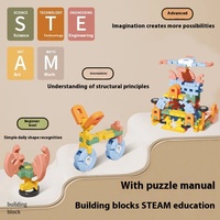 Bloques de construcción de plástico ABS 3D de gran tamaño de alta calidad suave DIY educación temprana y entrenamiento lógico modelo de juguete para niños