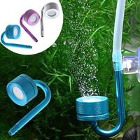 Argent violet bleu Aquarium CO2 diffuseur système 5W plastique plante aquatique atomiseur de dioxyde de carbone pour aquarium pour salon