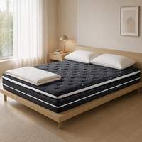 Matelas à ressorts ensachés individuels avec housse en tissu de coton pleine grandeur