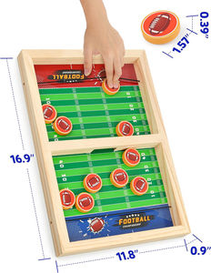 Rapide Sling Puck Jeu En Bois Sling Football Shot Board Catapult Jeu D'échecs Ensemble Table Interaction Vitesse Piste Jouet pour La Famille - Product Image 3