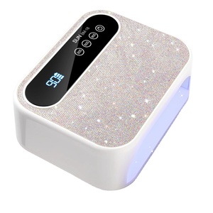 168W Rechargeable UV LED Nail Drying <b>Lamp</b> <b>Wireless</b> 42LEDs Gel Polish Dryer Manicure Machine Rhinestones Cordless Manicure Set - Product Image 2