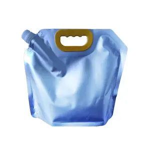 密封液体耐用饮料doypack透明一次性咖啡饮料doy包1加仑果汁塑料袋