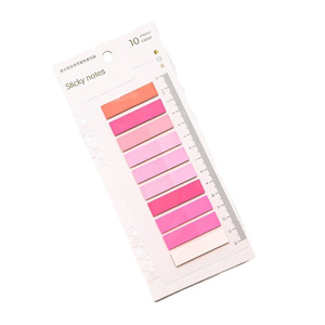 Bloc de Notas Adhesivas Degradadas de 10 Colores, Bloc de Notas Autoadhesivo de PET para Tomar Notas - Product Image 4