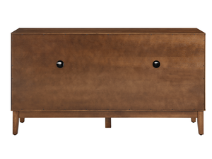 Mid Century Modern Solid Wood <b>Kitchen</b> <b>Sideboard</b> Buffet Cabinet with 4 Doors TV Media Console and Storage - Product Image 3