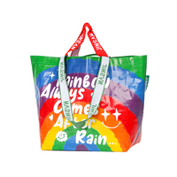 Sac fourre-tout en non-tissé laminé PP personnalisé, réutilisable et recyclable, imprimé, tendance, en promotion