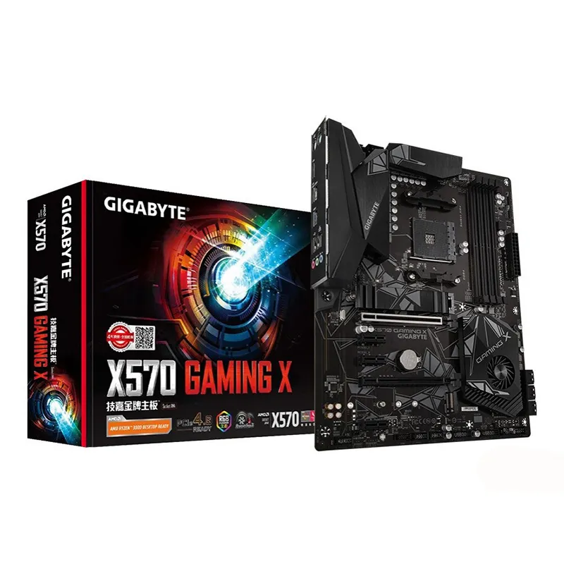 Gigabyte ATX X570 GAMING X Desktop PCI-E 4.0 DDR4 M.2 SATA3 USB3.0 3.1 Motherboard AM4 Mainboard