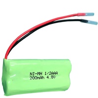 Sous-verre téléavertisseur 4.8 v 1 / 2aaa 220mah ni-mh 250mah nimh batterie