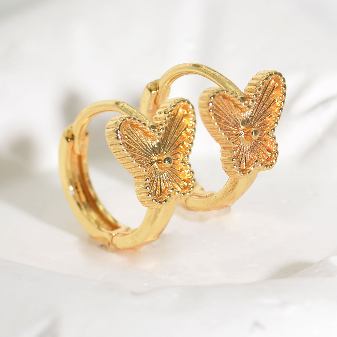 24k gold hoop earrings