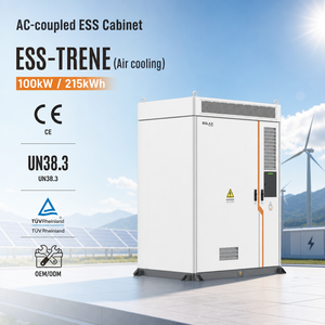 Système de stockage d'énergie par batterie BESS 100 kW, résistant au feu (suppression de gaz et d'eau), pour stockage solaire commercial - Product Image 1