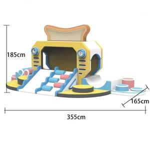 Estructura vertical de escalada <span class=keywords><strong>arco</strong></span>íris, escultura compleja de juego suave para niños pequeños, personalizada, comercial, color macaron, de Mobile-soft-play - Product Image 3