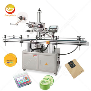 ORME Tabletop Automatic Flat Small Square Shape Bottle Book Label Applicator Machine with <b>Tray</b> - Product Image 1